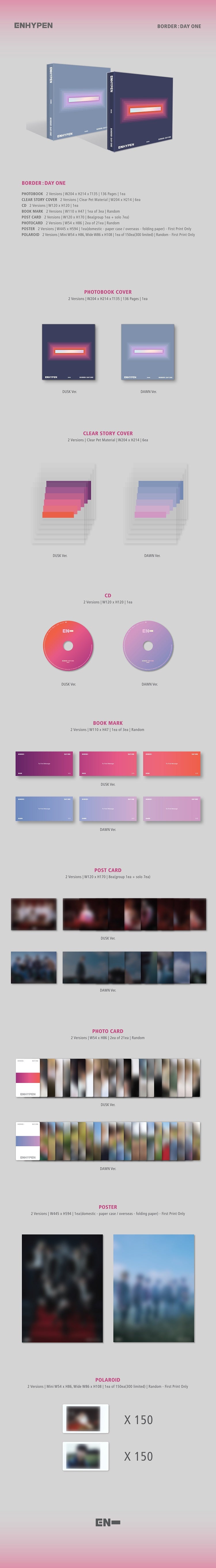 ENHYPEN 1st Mini Album - BORDER : DAY ONE