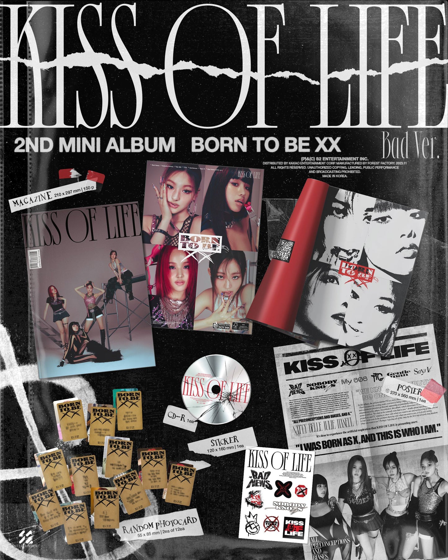 KISS OF LIFE 2nd Mini Album - BORN TO BE XX