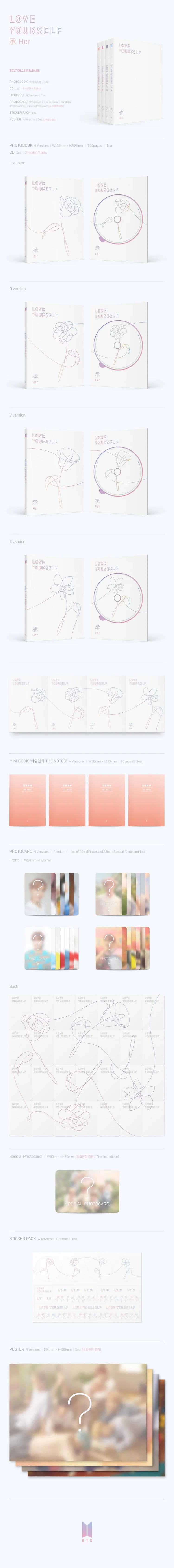 BTS 6th Mini Album - LOVE YOURSELF 承 'HER'