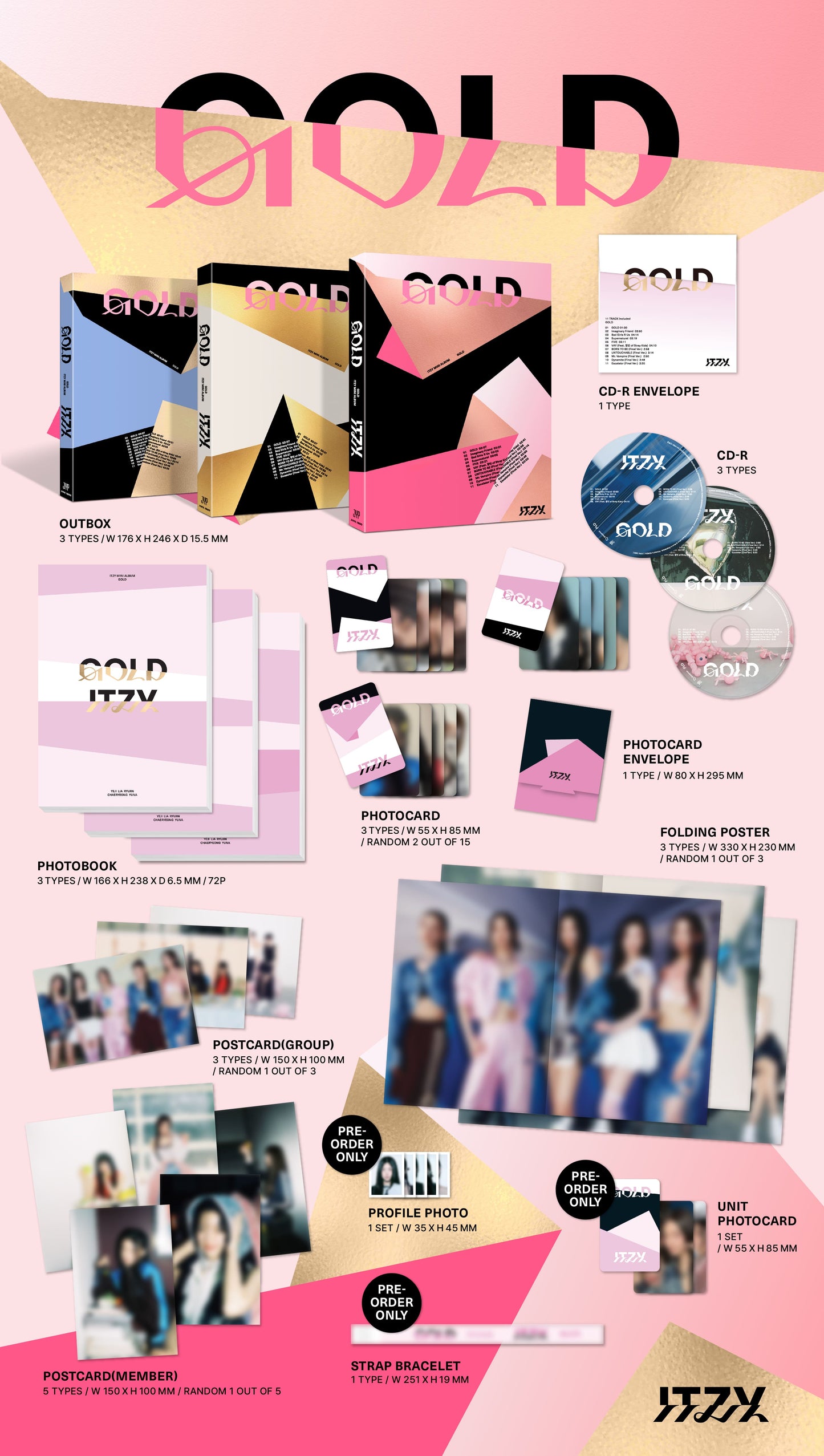 ITZY 9th Mini Album - GOLD (Standard Version)