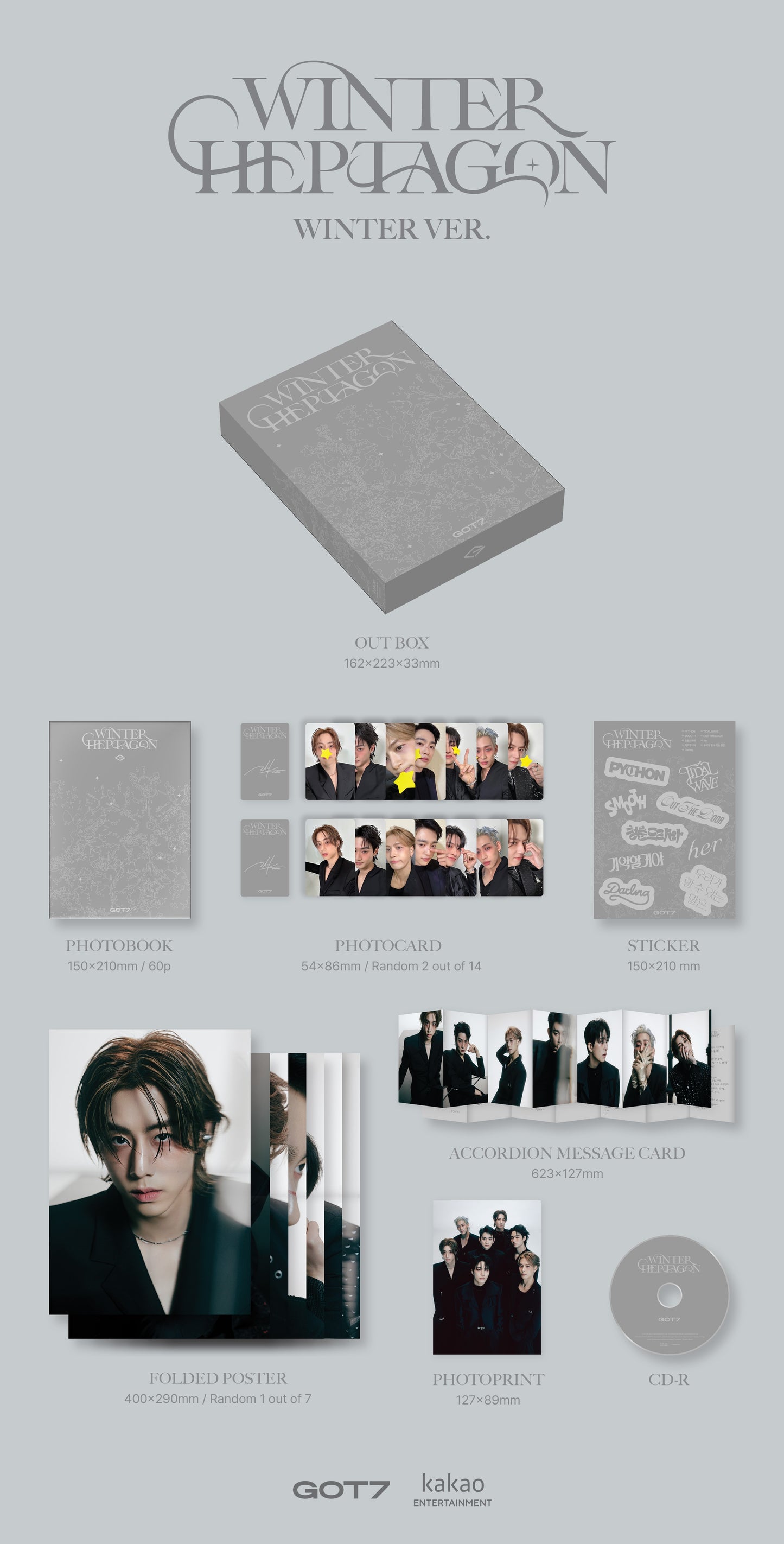 GOT7 13th Mini Album - WINTER HEPTAGON