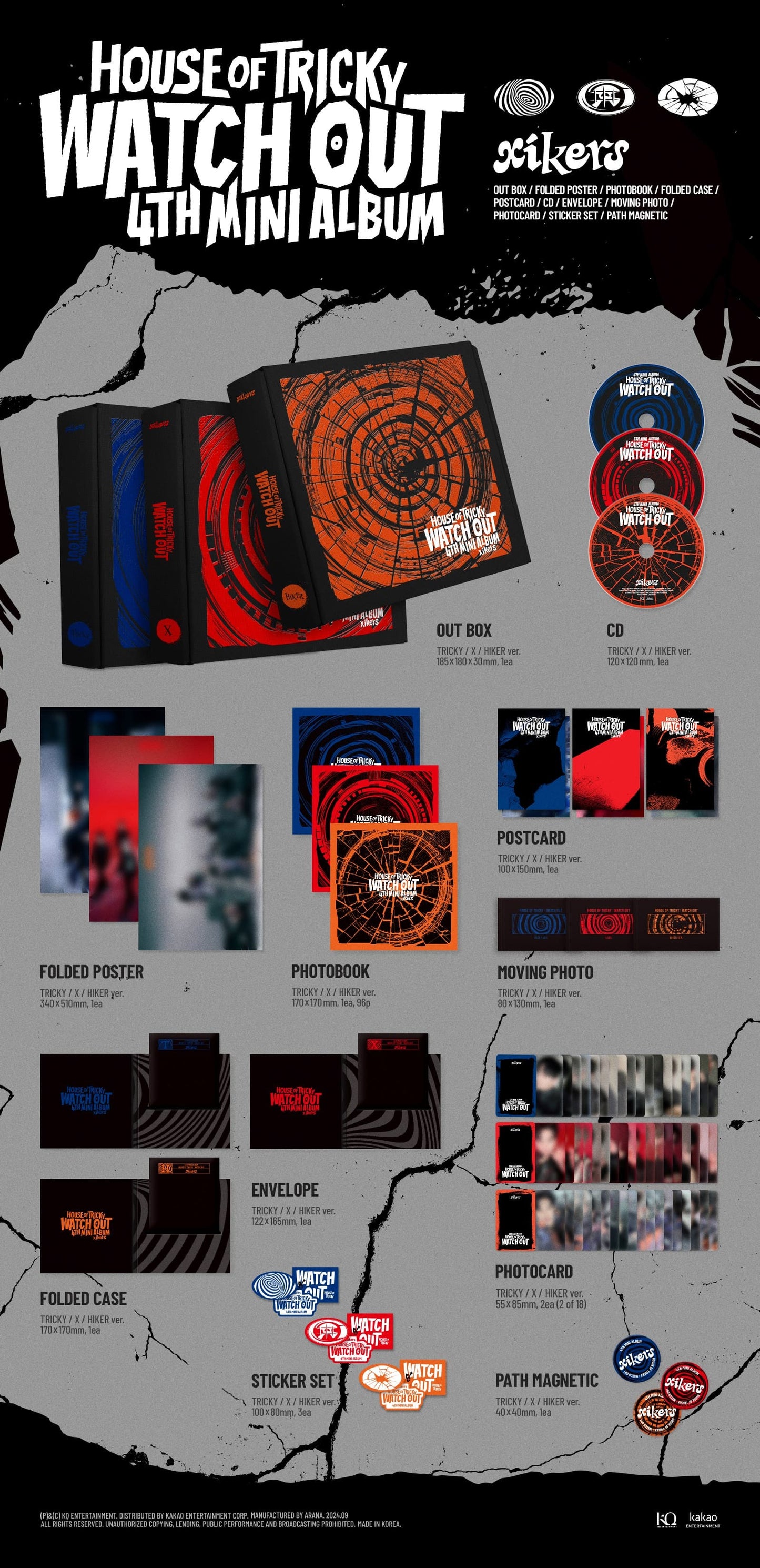 XIKERS 4th Mini Album - HOUSE OF TRICKY : WATCH OUT