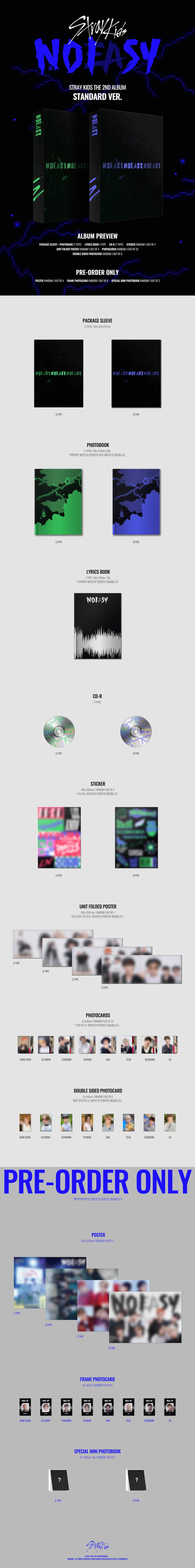 STRAY KIDS 2nd Album - NOEASY