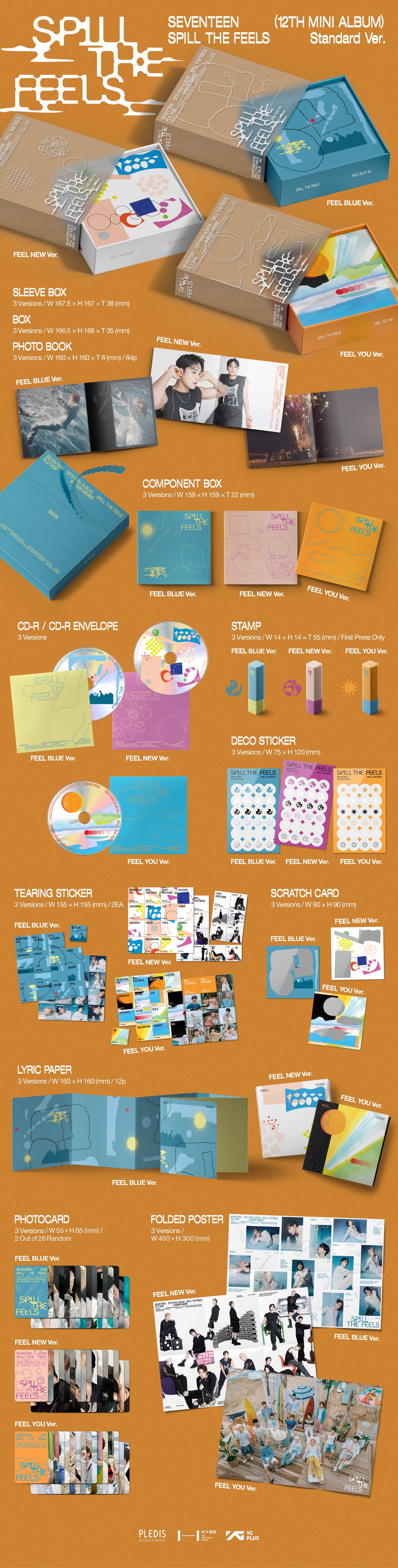 SEVENTEEN 12th Mini Album - SPILL THE FEELS