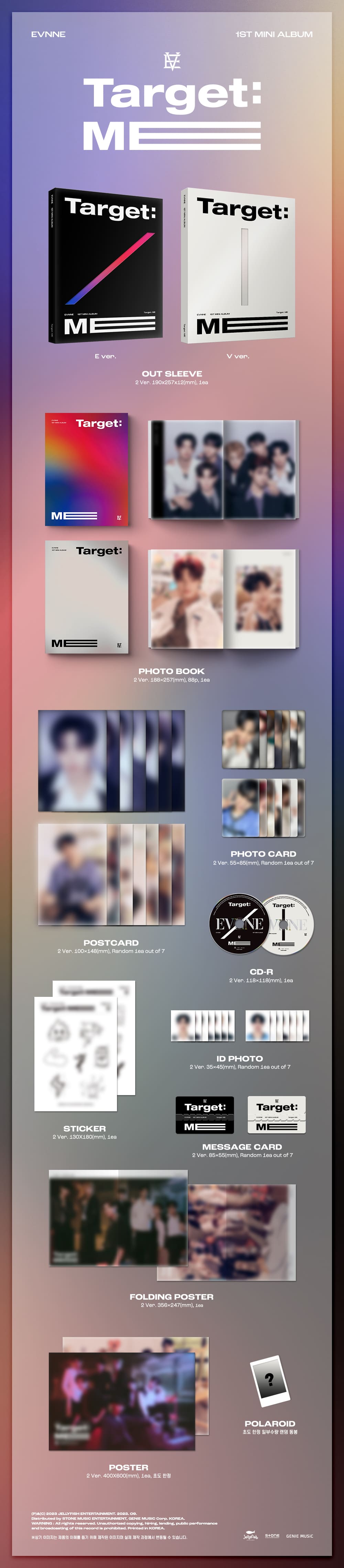 EVNNE 1st Mini Album - TARGET ME