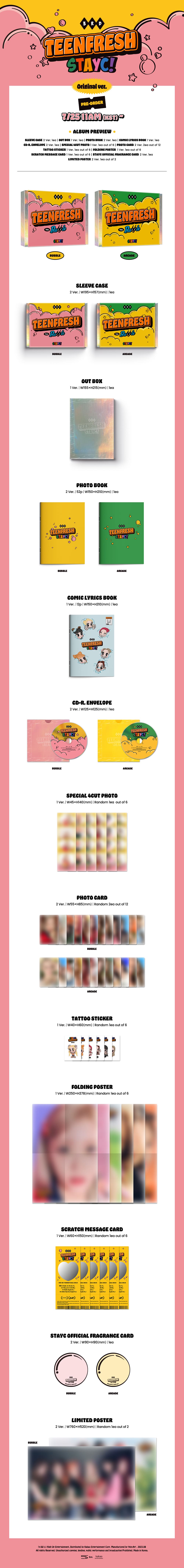 STAYC 3rd Mini Album - TEENFRESH