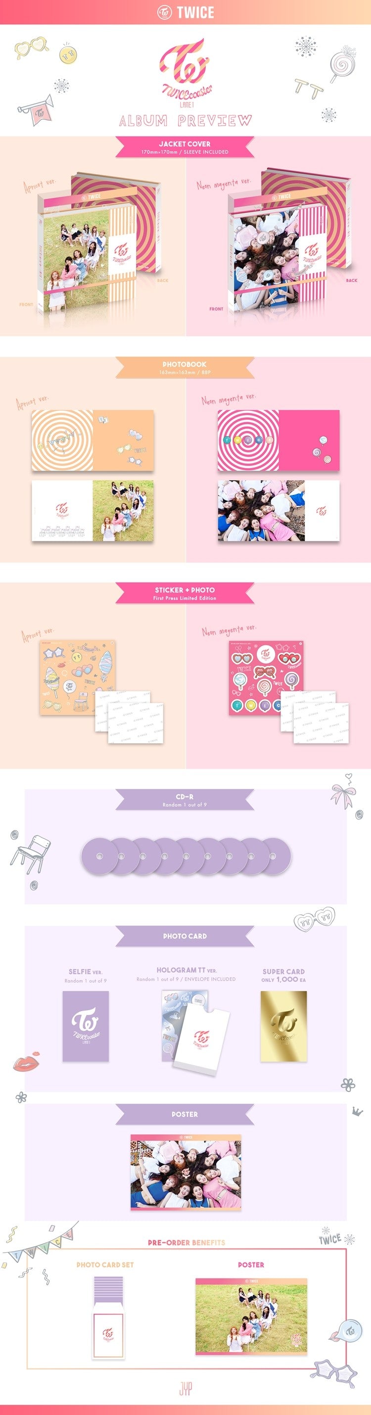 TWICE 3rd Mini Album - TWICECOASTER : LANE1