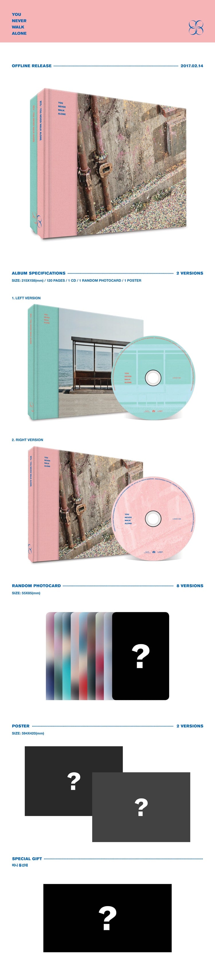 BTS 2nd Album Repackage - YOU NEVER WALK ALONE