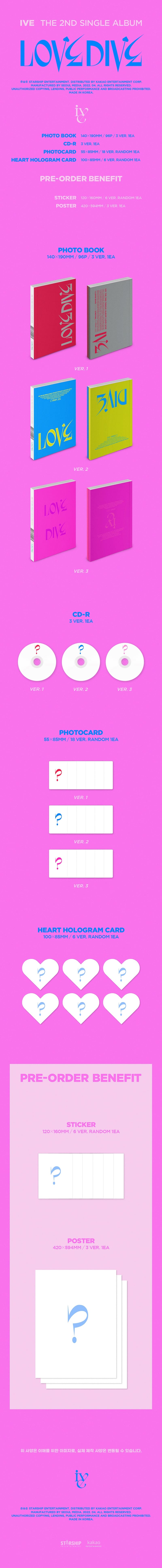 IVE 2nd Mini Album - LOVE DIVE